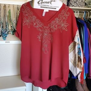 Red blouse by Alya